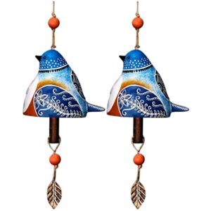 TLILY 2PCS Bird Song Bell Bird Song Bell Wind Chime Bird Song Bell Garden Decor Hanging Rustic Wind Chime Wind Chime Parts-Blue TLILY 2PCS Bird Song Bell Bird Song Bell Wind Chime Bird Song Bell Garden Decor Hanging Rustic Wind Chime Wind Chime Parts-Blue