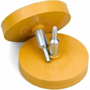 Gotrays - 2PCS Car Body Eraser for Ornaments 88mm Wheel Rubber Eraser Drill Disc Eraser Sticker with 2 Adapters Gotrays - 2PCS Car Body Eraser for Ornaments 88mm Wheel Rubber Eraser Drill Disc Eraser Sticker with 2 Adapters