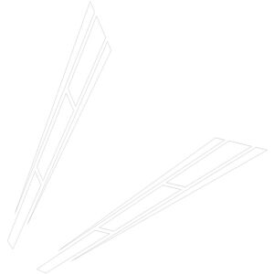 GROOFOO 2Pcs Car Hood Stripe Sticker Sporty Style Car Body Door Side Engine Bonnet Decal for rv Yacht Truck Pickup suv White GROOFOO 2Pcs Car Hood Stripe Sticker Sporty Style Car Body Door Side Engine Bonnet Decal for rv Yacht Truck Pickup suv White