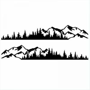 Cyslmuk - 2Pcs Car Sticker Mountain Forest Vinyl Car Sticker Truck Window Bumper Car Door Sticker Kayak Decorative Vinyl Body Sticker Cyslmuk - 2Pcs Car Sticker Mountain Forest Vinyl Car Sticker Truck Window Bumper Car Door Sticker Kayak Decorative Vinyl Body Sticker