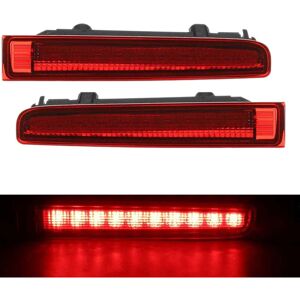 TLILY 2Pcs Car Third High Brake Light Barn Door Rear Mount Stop Lamp For- T5 T6 For 2003-2016 Red TLILY 2Pcs Car Third High Brake Light Barn Door Rear Mount Stop Lamp For- T5 T6 For 2003-2016 Red