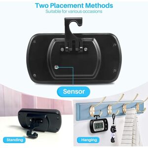 WOIYIC 2pcs Digital Thermometer -20°C to 50°C, with Hook, Easy to Read LCD Temperature, Maximum and Minimum Temperature Recording Function (White) WOIYIC 2pcs Digital Thermometer -20°C to 50°C, with Hook, Easy to Read LCD Temperature, Maximum and Minimum Temperature Recording Function (White)