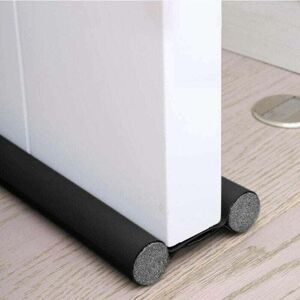 YMYNY 2PCS Double Insulated Door Bottom, Cold Stop Door Draught Excluder, Double Insulated Door Bottom Protection Against Drafts and Noise (2PCS, Black) YMYNY 2PCS Double Insulated Door Bottom, Cold Stop Door Draught Excluder, Double Insulated Door Bottom Protection Against Drafts and Noise (2PCS, Black)