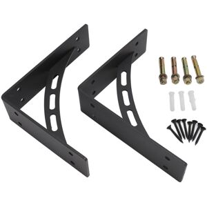 GROOFOO 2Pcs Heavy Duty Metal Shelf Brackets Carbon Steel L Shaped Wall Mounted Floating Shelf Brackets for Home Kitchen Office GROOFOO 2Pcs Heavy Duty Metal Shelf Brackets Carbon Steel L Shaped Wall Mounted Floating Shelf Brackets for Home Kitchen Office