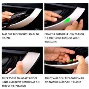 Tlily - 2PCS Inner Door Pull Handle Inside Cover Protect Case For- 3/4 Series F30 F35 2012-2018 Tlily - 2PCS Inner Door Pull Handle Inside Cover Protect Case For- 3/4 Series F30 F35 2012-2018