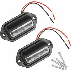 TRIMEC 2PCS led Eclairage Plaque Immatriculation Étanche 6 smd led Feux Arrière Lampe de Plaque dImmatriculation pour 12V/ 24V Camion Camionnette Remorque TRIMEC 2PCS led Eclairage Plaque Immatriculation Étanche 6 smd led Feux Arrière Lampe de Plaque dImmatriculation pour 12V/ 24V Camion Camionnette Remorque