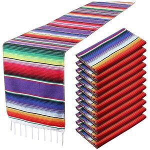 TLILY 2Pcs Mexican Table Runner 14 x 108 Inch for Party Wedding Decorations Outdoor Picnics Dining TLILY 2Pcs Mexican Table Runner 14 x 108 Inch for Party Wedding Decorations Outdoor Picnics Dining