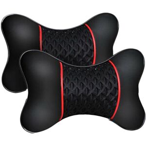 Tlily - 2PCS New pu Leather Car Seat Head Neck Rest Cushion Pad Headrest Pillow Tlily - 2PCS New pu Leather Car Seat Head Neck Rest Cushion Pad Headrest Pillow