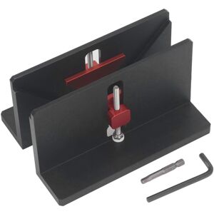 Groofoo - 2PCS Right Angle Spline Clamp Aluminum Alloy Adjustable Dovetail Jig Locator for Picture Frame Drawer Corner Slotting Groofoo - 2PCS Right Angle Spline Clamp Aluminum Alloy Adjustable Dovetail Jig Locator for Picture Frame Drawer Corner Slotting