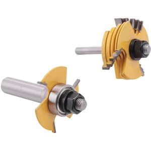 Tlily - 2Pcs Slot Cutter 3 Wing Router Bit 1/2 &1/4 inch Shank Adjustable Woodworking Tool Tlily - 2Pcs Slot Cutter 3 Wing Router Bit 1/2 &1/4 inch Shank Adjustable Woodworking Tool