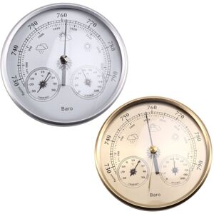 TLILY 2PCS Wander Cloudly Barometer with Thermometer Hygrometer, 3 in 1 Weather Station for Forecasting Instrument TLILY 2PCS Wander Cloudly Barometer with Thermometer Hygrometer, 3 in 1 Weather Station for Forecasting Instrument