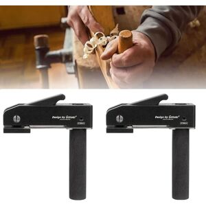 Aougo - 2pcs Woodworking Desk Press 19mm Dog Hole Fast Action Woodworking Holding Clamp Adjustable Frame Quick Fix Aougo - 2pcs Woodworking Desk Press 19mm Dog Hole Fast Action Woodworking Holding Clamp Adjustable Frame Quick Fix