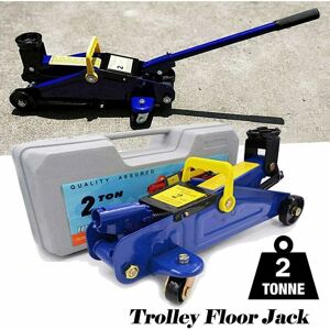 Briefness - 2T Hydraulic Trolley Jack, Heavy Duty Trolley Profile Lifting Ideal for Changing Tires in the Garage, Workshop Briefness - 2T Hydraulic Trolley Jack, Heavy Duty Trolley Profile Lifting Ideal for Changing Tires in the Garage, Workshop