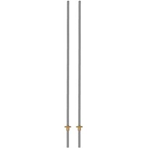 TLILY 2X 500mm T8 Lead Screw and Brass Nut (Intermediate Thread, 2mm Pitch, 4 Starts, 8mm Lead) for 3D Printer z TLILY 2X 500mm T8 Lead Screw and Brass Nut (Intermediate Thread, 2mm Pitch, 4 Starts, 8mm Lead) for 3D Printer z