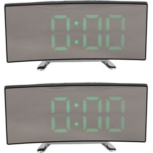 Tlily - 2X 7 Inch Dimmable Curved led Digital Clock for Kids, Green Large Number, Lightweight Smart Alarm Clock, Snooze Function, 12/24 Hours, usb Tlily - 2X 7 Inch Dimmable Curved led Digital Clock for Kids, Green Large Number, Lightweight Smart Alarm Clock, Snooze Function, 12/24 Hours, usb