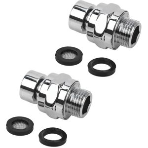 TLILY 2X Adjustable Angle Swivel Adapter Shower Head Arm Ball Joint Chrome Brass TLILY 2X Adjustable Angle Swivel Adapter Shower Head Arm Ball Joint Chrome Brass