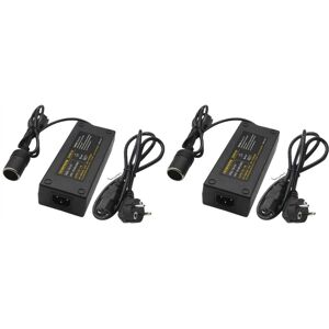 Tlily - 2X Car Power Converter 12V 15A 160W 220V to eu Plug Cigarette Lighter Home Adapter Tlily - 2X Car Power Converter 12V 15A 160W 220V to eu Plug Cigarette Lighter Home Adapter