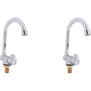 Tlily - 2X Caravan Boat 360 Degree Rotation Copper Basin Faucet Folding Cold Water Faucet Tap Kitchen Bathroom Tlily - 2X Caravan Boat 360 Degree Rotation Copper Basin Faucet Folding Cold Water Faucet Tap Kitchen Bathroom