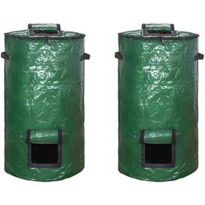 Tlily - 2X Compost Bin Bags, Fermentation Sealable Compost Bucket, for Garden Leaf Waste Tlily - 2X Compost Bin Bags, Fermentation Sealable Compost Bucket, for Garden Leaf Waste