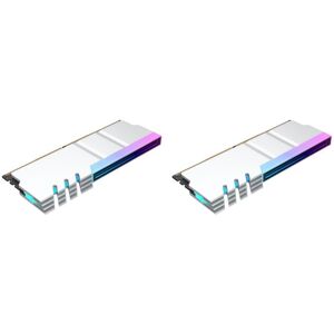 TLILY 2X Computer DDR4 DDR5 5V argb Sync Memory Heatsink pc rgb Colorful ram Cooler Cooling Shim Armor Silver White TLILY 2X Computer DDR4 DDR5 5V argb Sync Memory Heatsink pc rgb Colorful ram Cooler Cooling Shim Armor Silver White