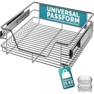 Deuba CASARIA® Pull Out Telescopic Kitchen Drawers For 30/40/50/60cm Units Chrome-Plated 20kg Load Capacity Pull-Out Basket Telescopic Cabinet Shelf Deuba CASARIA® Pull Out Telescopic Kitchen Drawers For 30/40/50/60cm Units Chrome-Plated 20kg Load Capacity Pull-Out Basket Telescopic Cabinet Shelf