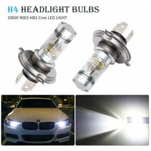 Mumu - 2x H4 Cree led 100W 20SMD Super Bright Fog led Lamp White 6000K Mumu - 2x H4 Cree led 100W 20SMD Super Bright Fog led Lamp White 6000K