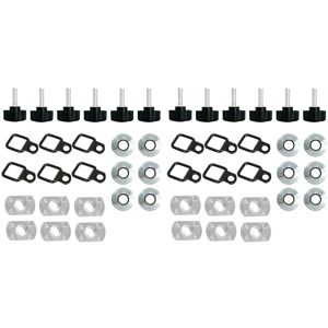 TLILY 2X Hardtop Retractable Thumb Screw D-Ring Kit CJ YJ TJ JK JKU TLILY 2X Hardtop Retractable Thumb Screw D-Ring Kit CJ YJ TJ JK JKU