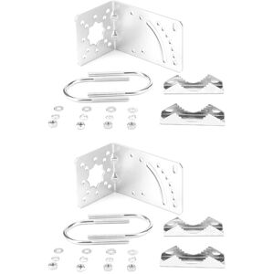 TLILY 2X l Pole Wall Mount Bracket Hardware Accessories for lpda Outdoor Antenna with u Bolt TLILY 2X l Pole Wall Mount Bracket Hardware Accessories for lpda Outdoor Antenna with u Bolt