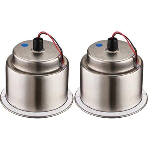 Tlily - 2X led Light Drink Holder Recessed Stainless Steel Cup Shape for Car Boat Tlily - 2X led Light Drink Holder Recessed Stainless Steel Cup Shape for Car Boat