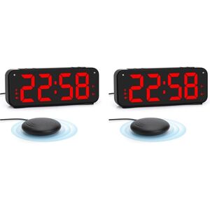 TLILY 2X Loud Alarm Clock for Heavy Sleepers, Double with Bed Shaker, Bedrooms, 6.5 Inch Large Screen Dimmer TLILY 2X Loud Alarm Clock for Heavy Sleepers, Double with Bed Shaker, Bedrooms, 6.5 Inch Large Screen Dimmer