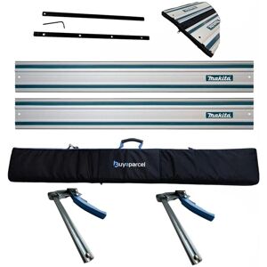 2x Makita 1.5m Guide Rails DSP600 Plunge Saw + Quick Release Clamps + Bag + Fix 2x Makita 1.5m Guide Rails DSP600 Plunge Saw + Quick Release Clamps + Bag + Fix