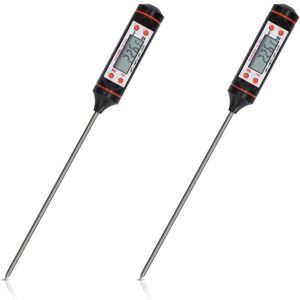 WOIYIC 2X Meat Thermometer - Food Kitchen Probe for Accurate Cooking Liquid Pastry - Thermo-probe Temperature on LCD Display WOIYIC 2X Meat Thermometer - Food Kitchen Probe for Accurate Cooking Liquid Pastry - Thermo-probe Temperature on LCD Display