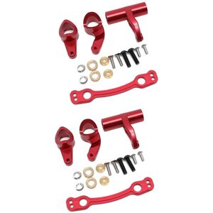 TLILY 2X Metal Steering Assembly Crank Set for ARRMA 1/8 KRATON 6S Outcast Senton Talion RC Car Parts, Red TLILY 2X Metal Steering Assembly Crank Set for ARRMA 1/8 KRATON 6S Outcast Senton Talion RC Car Parts, Red