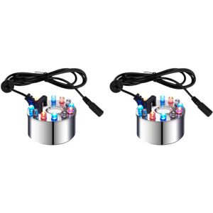 TLILY 2X Mini Mist Maker, 12 led Mister Fogger Water Fountain Pond Fog Machine Atomizer Air Humidifier for Halloween,Christmas TLILY 2X Mini Mist Maker, 12 led Mister Fogger Water Fountain Pond Fog Machine Atomizer Air Humidifier for Halloween,Christmas