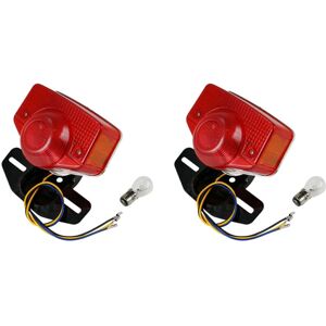TLILY 2X Motorcycle Tail Light Assembly with Bulb for Ct70 Ct90 Ct125 Xl70 Cl70 Cl90 Jialing Jh70 TLILY 2X Motorcycle Tail Light Assembly with Bulb for Ct70 Ct90 Ct125 Xl70 Cl70 Cl90 Jialing Jh70