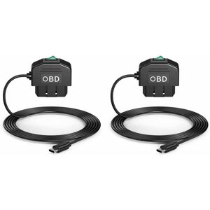 TLILY 2X OBD Dash Cam Wiring Kit, USB Type C with 12-24V to 5V/3A On-Board Power Cable TLILY 2X OBD Dash Cam Wiring Kit, USB Type C with 12-24V to 5V/3A On-Board Power Cable