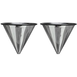 TLILY 2X Permanent Coffee Filter or Stainless Steel Strainer TLILY 2X Permanent Coffee Filter or Stainless Steel Strainer