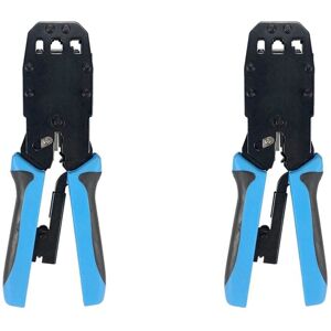 Tlily - 2X RJ45 Network Crimper 10P 8P 6P 4P Crimping Tools Stripper for RJ45 RJ11 RJ12 RJ50 Connector Ethernet Cable Tlily - 2X RJ45 Network Crimper 10P 8P 6P 4P Crimping Tools Stripper for RJ45 RJ11 RJ12 RJ50 Connector Ethernet Cable