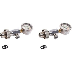 Tlily - 2X Scuba Diving Air Tank Pressure Test Checker Din 232/300 Bar with 400Bar/6000Psi Gauge Tlily - 2X Scuba Diving Air Tank Pressure Test Checker Din 232/300 Bar with 400Bar/6000Psi Gauge