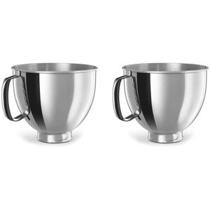 TLILY 2X Stainless Steel Bowl for Classic&Artisan Series 4.5-5 qt Tilt-Head Stand Mixer, 304 5 Quart TLILY 2X Stainless Steel Bowl for Classic&Artisan Series 4.5-5 qt Tilt-Head Stand Mixer, 304 5 Quart