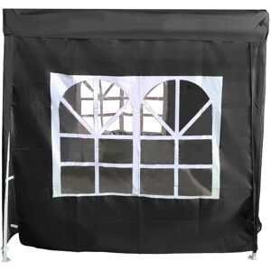 Green Bay - 2x2M Pop Up Gazebo Side Panel Wall Only,1 Piece Black with Window Green Bay - 2x2M Pop Up Gazebo Side Panel Wall Only,1 Piece Black with Window