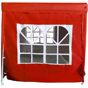 Green Bay - 2x2M Pop Up Gazebo Side Panel Wall Only,1 Piece Red with Window Green Bay - 2x2M Pop Up Gazebo Side Panel Wall Only,1 Piece Red with Window