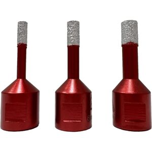 TONCHEAN 3 brocas de diamante soldadas al vacío de 6 mm/8 mm/10 mm con rosca M14 para perforación en seco de baldosas de porcelana, granito y mármol. TONCHEAN 3 brocas de diamante soldadas al vacío de 6 mm/8 mm/10 mm con rosca M14 para perforación en seco de baldosas de porcelana, granito y mármol.