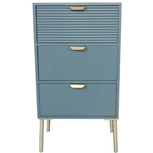 3 Drawers Chest of Drawers - Wood - L30 x W40 x H75 cm - Blue 3 Drawers Chest of Drawers - Wood - L30 x W40 x H75 cm - Blue