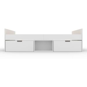 3 Feet Flash Single Cabin Bed with 2 Drawers - L196 x W95 x H50 cm - White - Assembly Required 3 Feet Flash Single Cabin Bed with 2 Drawers - L196 x W95 x H50 cm - White - Assembly Required
