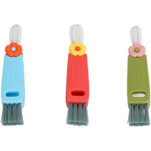 Groofoo - 3 in 1 Cup Lid Cleaning Brush Set Multifunctional Bottle Cup Crevice Cleaning Tools for Home Kitchen Groofoo - 3 in 1 Cup Lid Cleaning Brush Set Multifunctional Bottle Cup Crevice Cleaning Tools for Home Kitchen