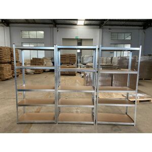 Briefness - 3 pack 5 Tier Garage Shelving Unit Sturdy Adjustable Storage Shelf Rack Shelves Briefness - 3 pack 5 Tier Garage Shelving Unit Sturdy Adjustable Storage Shelf Rack Shelves