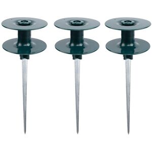 BEIJIYI 3 Pack Garden Hose Guides, Heavy Duty Rustproof Zinc with Dark Green Metal Stake for Irrigation, Water Hose Guides, Zinc Stake Guide BEIJIYI 3 Pack Garden Hose Guides, Heavy Duty Rustproof Zinc with Dark Green Metal Stake for Irrigation, Water Hose Guides, Zinc Stake Guide