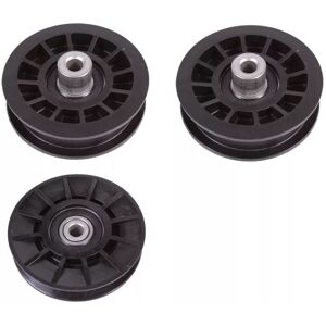 COOCHEER 3 piece set for Husqvarna, 2 x V idler pulley 532194326 and 1 x smooth pulley set 532194327 COOCHEER 3 piece set for Husqvarna, 2 x V idler pulley 532194326 and 1 x smooth pulley set 532194327