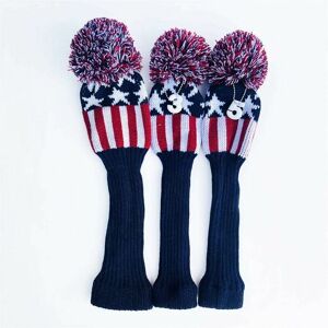 TRIMEC 3 pièces Vintage tricoté Golf Couvre-Chef Pilote Chaussette Club Couvre-tête en Bois adapté pour Fairway Hybride avec des étiquettes numérotées TRIMEC 3 pièces Vintage tricoté Golf Couvre-Chef Pilote Chaussette Club Couvre-tête en Bois adapté pour Fairway Hybride avec des étiquettes numérotées